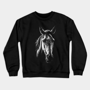 Horse / Risograph Artwork Crewneck Sweatshirt